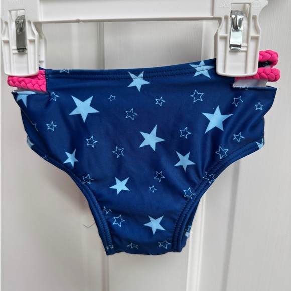 NWOT Disney 2T Girls Blue & Pink Star Bikini Bathing suit Bottom - Picture 1 of 4